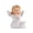 #0144-White, variant on Meggemo Fairy Angel Statue Resin Figurine Cute Girl with Wings for shelf Bedroom Desk Decoration Whimsical Fantasy Home Accent Gift