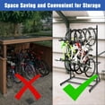 thumbnail image 3 of Support de Vélo Suspendu Autoportant pour Garage, Support de Rangement Vertical pour 5 Vélos, Support de Rangement au Sol Robuste pour Vélos, 3 of 8