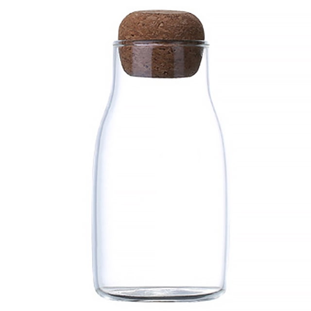 Practical Glass Grains Storage Tank Portable Storage Jar Sealed Can Food Container for Home (Size S 150ml)