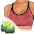 thumbnail image 2 of Sport Bras for Women High Impact Yoga Running Seamless Gym Tank Top Fitness Vest 2 Pack Shaping Bra Comfortable & Breathable(Color:D,Size:M), 2 of 6