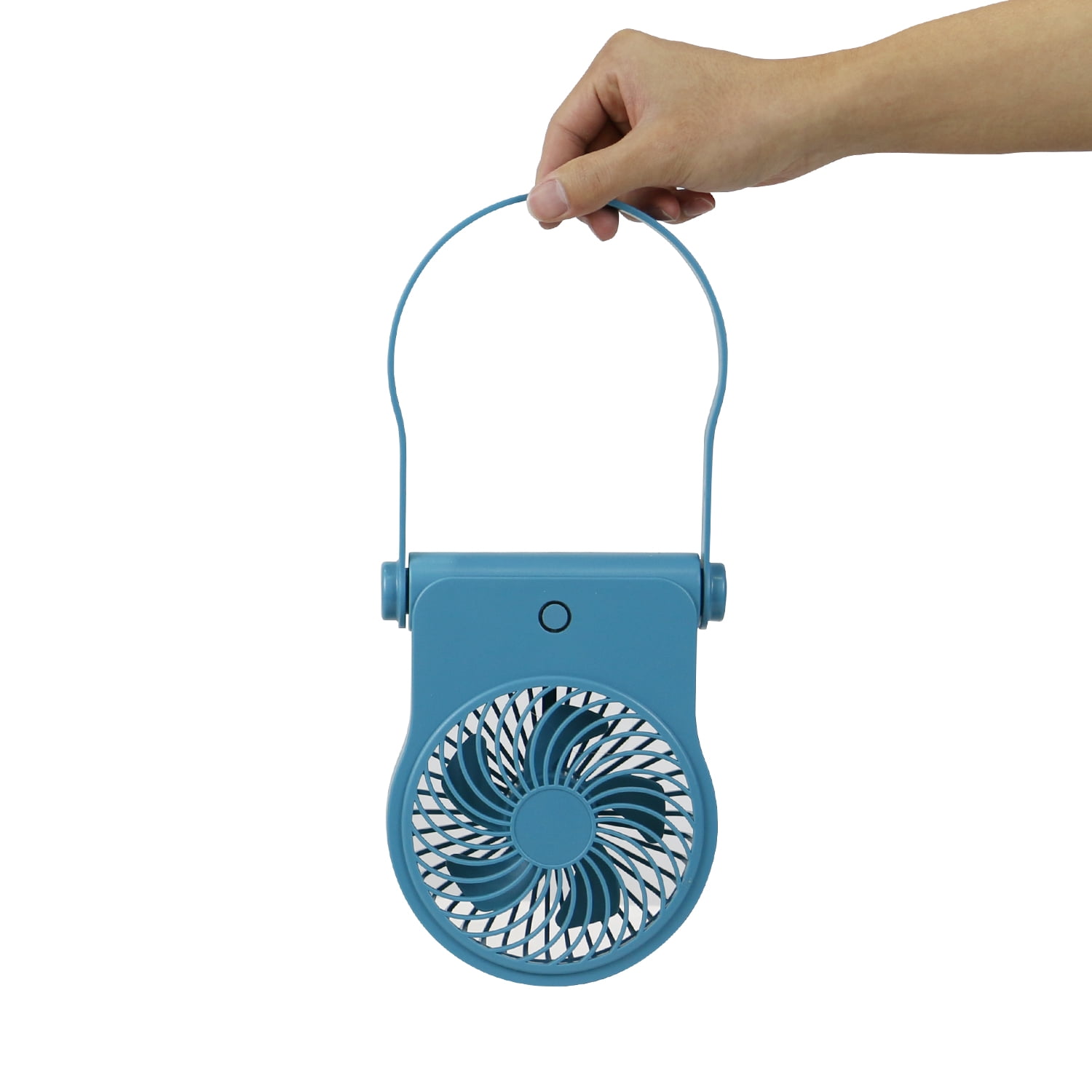 Mainstays 4 in On-the-Go Folding Personal Fan for Stroller, Car Seat and Treadmill, Cool Water