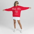 thumbnail image 3 of Women's Gameday Couture Red Utah Utes Legacy Club Oversized Premium Fleece Sweatshirt, 3 of 5