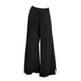thumbnail image 3 of Women's Pants Fashion Casual Pants For Women Summer High Waist Wide Leg Floral Casual Cotton Casual, 3 of 5