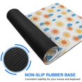 thumbnail image 6 of Long Mouse Pads for Desk,White Sun Cloud Pattern Desk Mats on Top Of Desks, Desk Mouse Pad Extra Large with 3mm Non-Slip Base and Stitched Edge for Gaming,Office,Work,Home 47.3"x23.6", 6 of 6