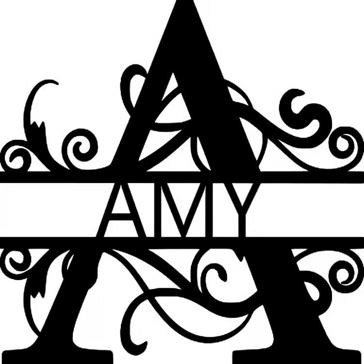 Metal Letter Wall Decor Letter A Wall Art Decoration Bedroom Letter Wall Decor