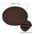 thumbnail image 2 of Uxcell Felt Furniture Pads 100mm Dia Self-stick Anti-scratch Floor Protector Brown 24 Pads, 2 of 5