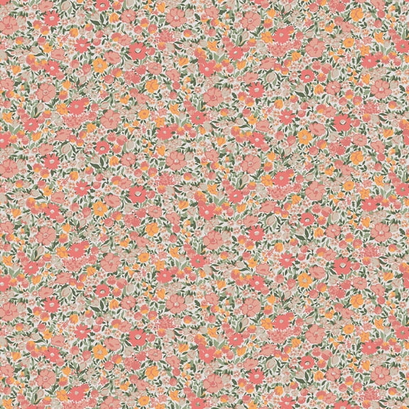 Laura Ashley Loveston Coral Pink Wallpaper