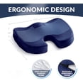thumbnail image 5 of Gel Enhanced Chair Cushion – Non-Slip Orthopedic Gel & Memory Foam Coccyx Cushion for Tailbone Pain – Office Chair Car Seat Cushion – Sciatica & Back Pain Relief, 5 of 8