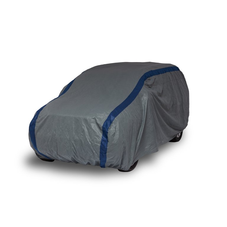 AutoCraft Car Cover, Blue 3 Layers, Fits Sedans 16' 9-19', Medium