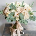 thumbnail image 4 of Visland 10PCS Fake Eucalyptus Leaves Stems, Artificial Greenery Stems for Home Wedding Greenery Decor Faux Eucalyptus Plant Bride Bouquet Vase Floral Wreath, 4 of 7