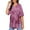 3990-Light Pink Tie Dye, variant on Plus Size Tops for Women 3X Short Sleeve T Shirts Basic V Neck Summer Black Blouses Casual Loose Fit Solid Color Tunics 3XL 22W 24W