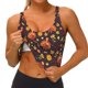 thumbnail image 3 of Fotbe Turkey Bird Sujetador Deportivo Largo sin Aros para Mujer con Almohadillas y Soporte Medio, Transpirable y Absorbente, Camiseta Tipo Chaleco o Tank Top-XX-Large, 3 of 8