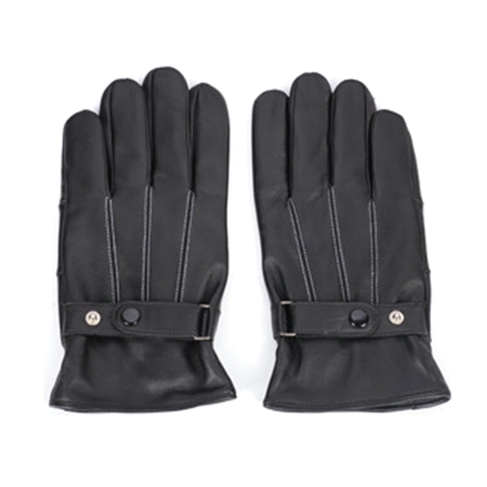Unisex Leather Gloves Mens Ladies Soft Breathable Driving Every Day Wear S/M New 