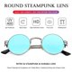 thumbnail image 4 of Gafas de Sol AIEYEZO Redondas Steampunk con Montura de Metal 100% UV400, 4 of 7