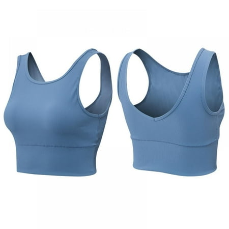 

Xmarks Workout Crop Tops for Women Built in Sports Bra - Yoga Gym Running Fitness Ultra-Soft Breathable Workout Tank Underwear(2-Packs)