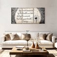 thumbnail image 2 of Elephant Stock Measure Of Life Quote Wall Art - Horizontal Multi Panel Canvas - Living Room Wall Decor - Inspirational And Typography Multi Panel - Beige And Gray Decor - 80" x 39", 2 of 4
