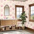 thumbnail image 4 of Peel and Stick Wallpaper coastal Shells Pink Purple Tones beach Wall Mural 23.6in x 9.8ft Self Adhesive Removable Wall Paper Renter Friendly Wallpaper for Girls Bedroom Nursery Livingroom, 4 of 8