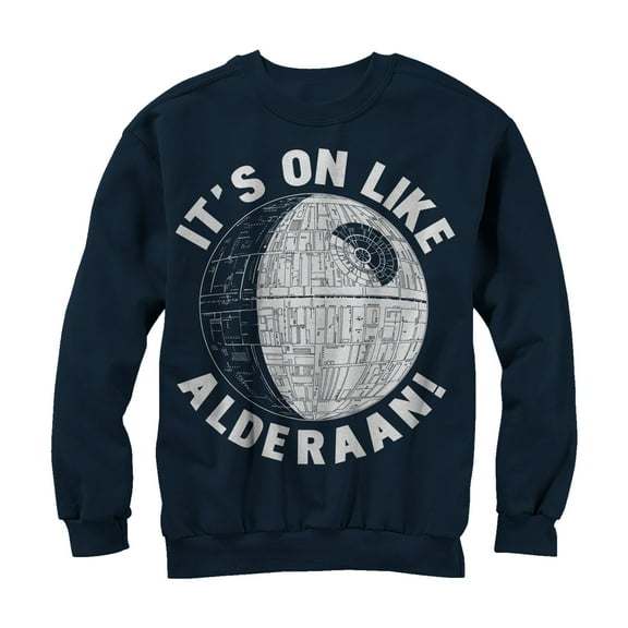 Men's Star Wars It's On Like Alderaan Sweatshirt Navy Blue 3X Large