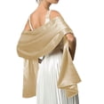 thumbnail image 1 of Chal de gasa de satén para mujer, chal sedoso, bufanda de color sólido, estola de pañuelo ligera para vestido de fiesta, boda, novia, dama de honor, noche, 1 of 4