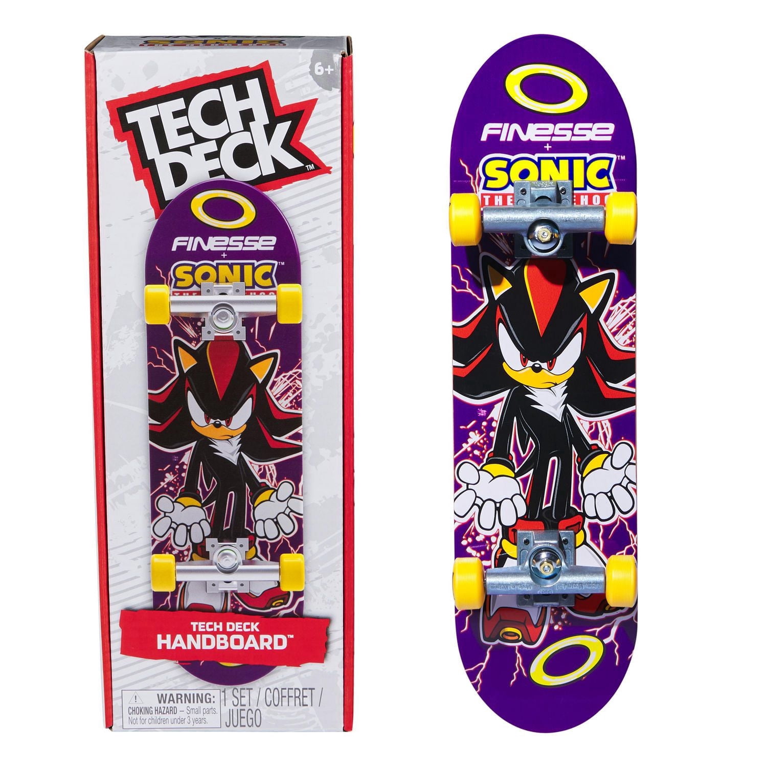 Tech Deck, Finesse X Sonic the Hedgehog Handboard; Authentic Mini