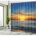 thumbnail image 5 of Ambesonne Ocean Shower Curtain, Pacific California Sunset, 69"Wx84"L, Orange Blue, 5 of 5