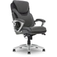 thumbnail image 1 of Pemberley Row Faux Leather Gray Executive Office Chair 45.75" Unassembled, 1 of 9
