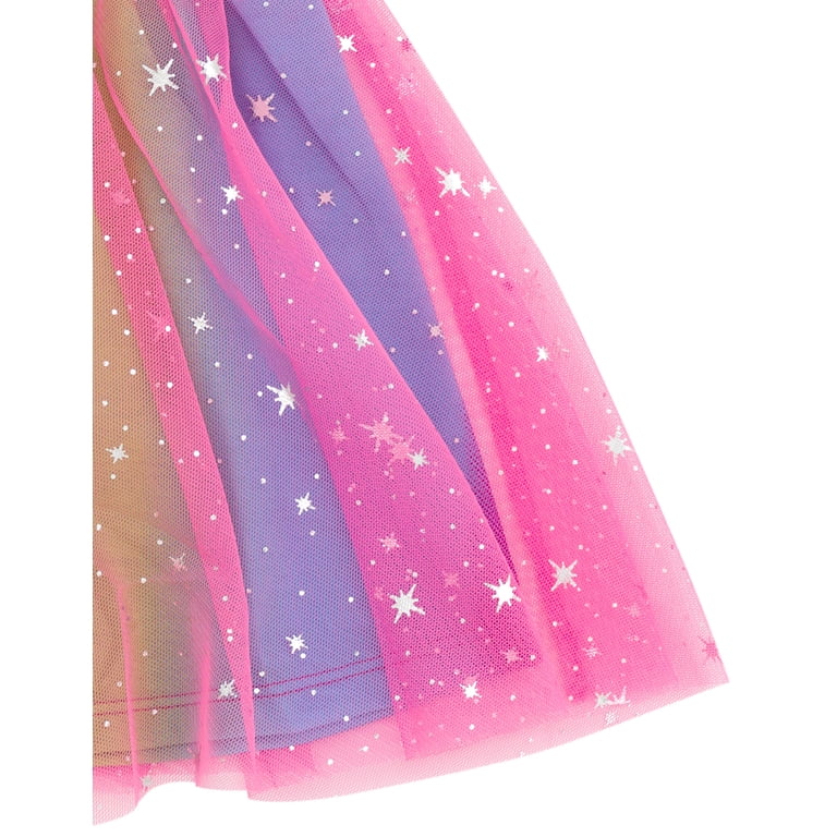 strapless open back dress Disney Princess Toddler Girl Rapunzel Long Sleeve Mesh Splice Dress Purple, Purple / 5-6 Years main image 1