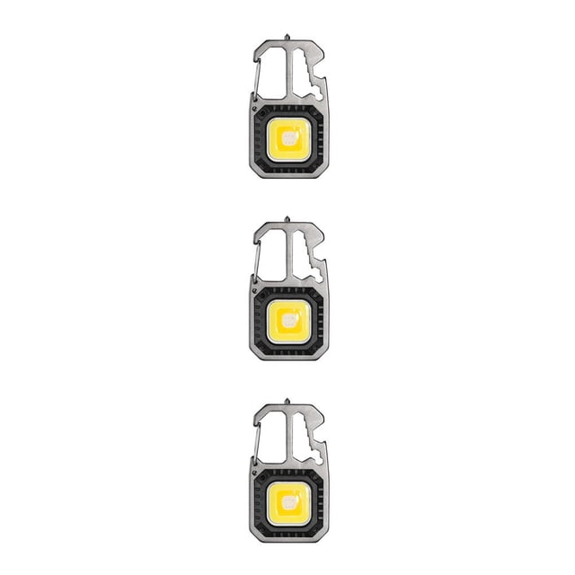 Linterna portátil Sonducket con llavero impermeable ajustable luz de trabajo con mango doblado