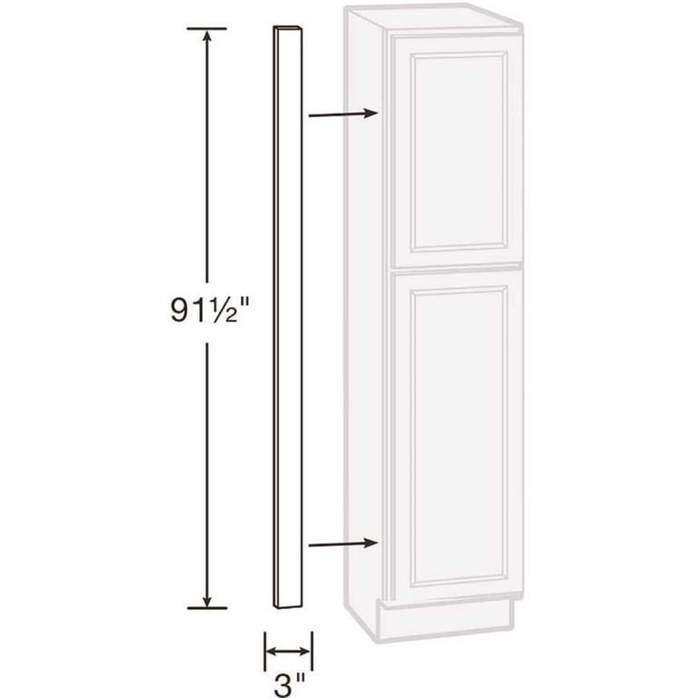 Hampton Bay KAFS396-MO 3 x 91.5 x 0.75 in. Cabinet Filler in