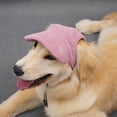 thumbnail image 4 of Golden Retriever Dog Hats for Large Dogs Corduroy Solid Dog Baseball Cap Ear Opening Adjustable Sun Protection Pet Dog Supplies for Outdoor Walking Travel Solid Color Single Pack, 4 of 4