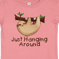 thumbnail image 4 of Inktastic Just Hanging Around with Cute Sloth Boys or Girls Baby T-Shirt, 4 of 5