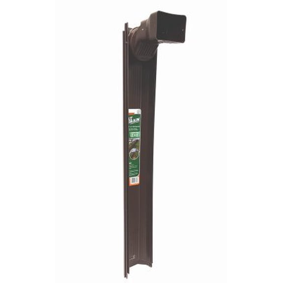 Frost King Tilt N' Drain 5-1/2 in. W x 6 ft. L Brown Vinyl Downspout Extension
