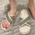 thumbnail image 1 of 2023 nuevas zapatillas de mujer de moda de marca de lujo cómodas sandalias de playa antideslizantes zapatos casuales de alta calidad para interiores o exteriores37 Gao Jinjia LED, 1 of 1