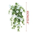 thumbnail image 2 of Weloille Artificial Morning - Glory Wall - Hanging Decor, Plastic/Cloth - Made Fake Flower Vines for Home and Outdoor Decoration, Suitable for Wedding, Photography Props, 2 of 6