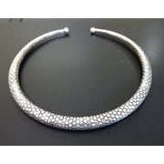 Tibetan Silver Beautiful Handmade Filigree Delicate Ethnic Tribal Gypsy Style Designer Choker Necklace for Women Modern Fashion Vintage Style Unique Necklace Jewelry by Artisans in Oxidized Silver
