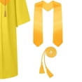 thumbnail image 5 of Odeerbi 5-17 Years Kids Teen Boys Girls Graduation Gown Set Solid Color Long Sleeve Robe with Stole, Cap & Honor Cord, Complete 4-Piece Outfit, 5 of 6
