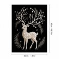 thumbnail image 4 of Black Background Pearl Diamond Painting Kit for Adults, DIY Special Shape Pearl Gem Art Kit, Peacock Dragon Tiger Deer Angel Wing Jellyfish Pattern, Rhinestone Canvas Wall Decor Craft Gift, 4 of 9