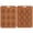 A003- Brown, variant on Silicone Ice Cube Molds, Penguin Molds, 9 Cavity, Light Pink, Flexible Silicone, Freezer Compatible, 1 Pc, 8.5*6.2in, Candy Molds, Baking, Holiday Treats