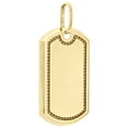 thumbnail image 2 of Real 10K Yellow Gold Army Military Style Dog Tag ID Pendant 1.90" Unisex Charm, 2 of 6