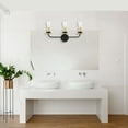 thumbnail image 3 of F28003-23-Sunset Lighting-Onyx - 3 Light Bath Vanity   Matte Black/Brushed Satin Gold Finish, 3 of 4
