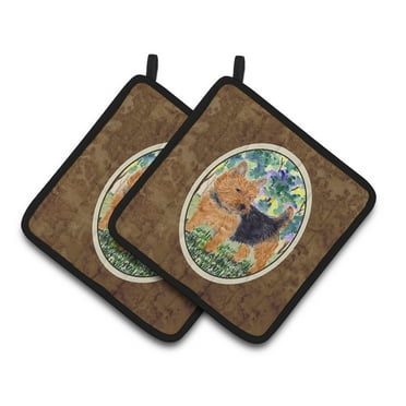 Norwich Terrier Pair of Pot Holders