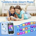thumbnail image 4 of Daxiongmao Kids Smart Phone for 3 -7 Year Old Boys Girls Toys, Touchscreen Kids Cell Phone Learning Toy with Camera Music Player, Unicorns Gifts Birthday Gifts, 4 of 9
