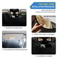 thumbnail image 2 of Qxltty Brown and Beige Flowers Pattern Car Windshield Sunshades Foldable UV Rays Sun Visor Protector Keep Your Vehicle Cool 53×23.5in, 2 of 8
