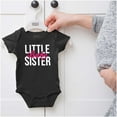 thumbnail image 5 of Little Sister Cute Sibling Adorable Bodysuit Jumper Girls Infant Baby Brisco Brands 12M, 5 of 6