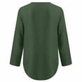 thumbnail image 6 of Patlollav Plus Size Womens,Women Summer Tops Long Sleeve Shirts Zip Casual Tunic Rollable Blouse, 6 of 6