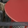 thumbnail image 4 of Grand Patio Indoor & Outdoor, Wiley Accent Table, Steel Powder Coated Round Patio Table, Square Legs, Red, 4 of 8