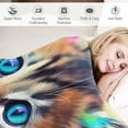 thumbnail image 3 of FUMJ Cat Blanket for Girls Women Colorful Cat with Butterfly Throw Blanket Ultra Soft Cozy Cute Kitten Stuff Blanket for Kids ​Cat Lover Animal Gifts, 3 of 6