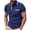 B#Navy, variant on Fanshiluo Men's Pocket Short Sleeve Polo Shirts, Contrast Collared Casual Business Top,L,Big and Tall Men