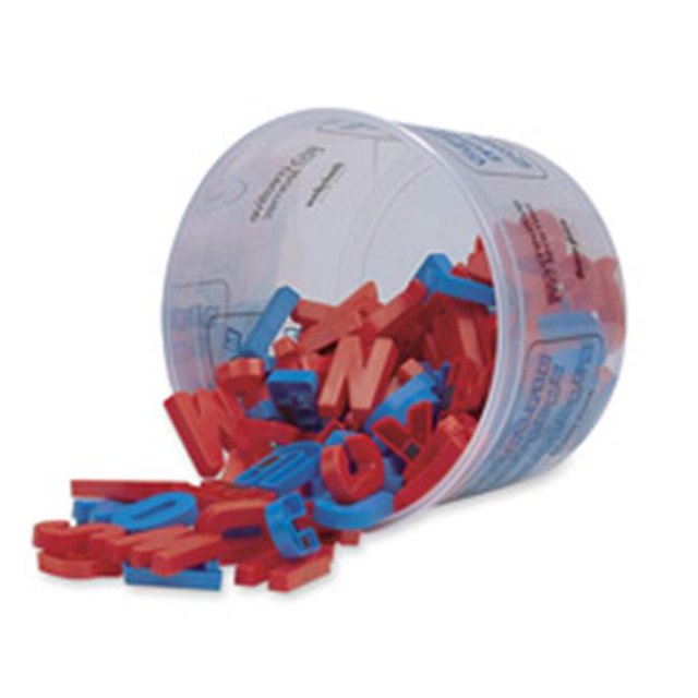 Pacon Corporation PAC27530 Magnetic Plastic Letters- Upper Case- 1-.50in.- 108 Ct.- Bleu-Rouge