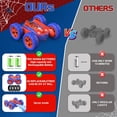 thumbnail image 2 of Coches de control remoto Spider para niños, coche de carreras todoterreno con doble cara y giro de 360°, 4WD, juguetes de acrobacias RC para niñas y niños de 4, 5, 6, 7, 8, 9 y 10 años, juguetes perfe, 2 of 5